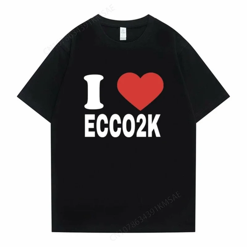 Streetwear Brand Model - เสื้อยืดรุ่นใหม่ปี 2025 ลาย I Love Ecco2k