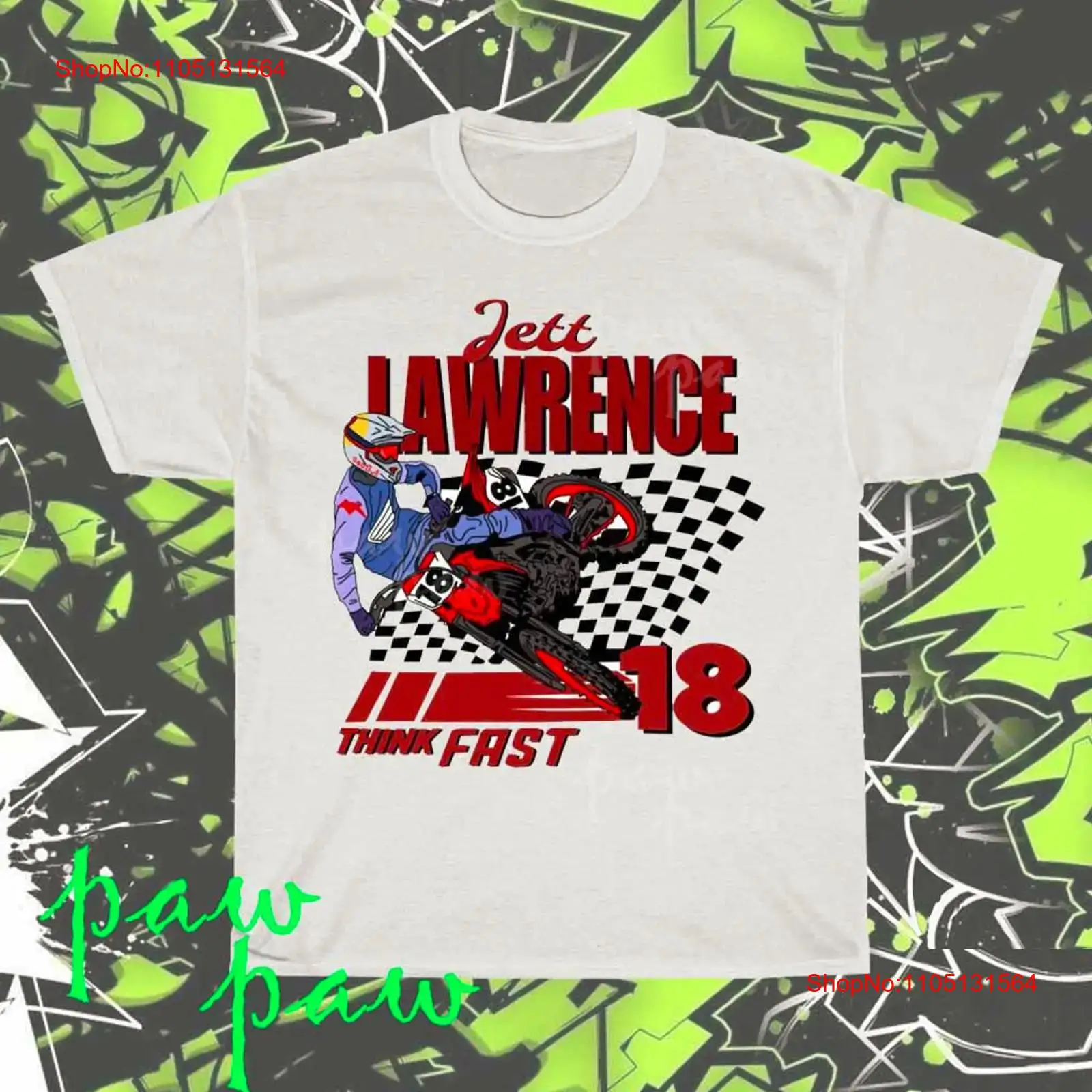 Streetwear Brands Logo - เสื้อยืดลายกราฟิก Jett Lawrence HD ของแท้ ใหม่เอี่ยม