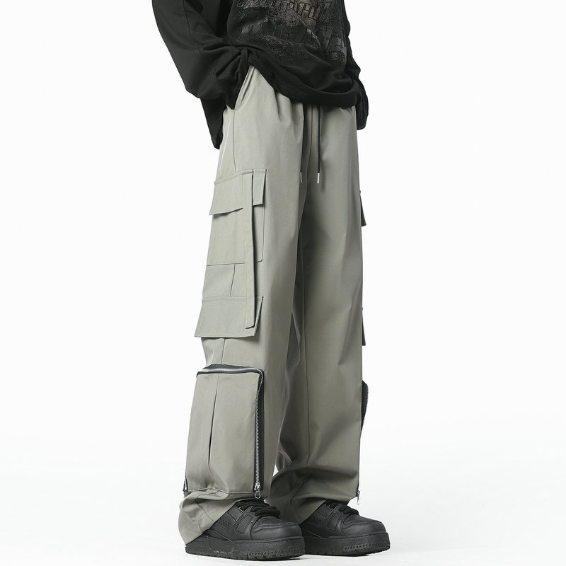 Streetwear Brands - กางเกงคาร์โก้แฟชั่นผู้ชาย กางเกงจ็อกเกอร์ทรงหลวม กางเกงฮาเร็มฮิปฮอป กางเกงลำลองแบรนด์ดัง กางเกงโอเวอร์ไซส์ สตรีทแวร์ผู้ชาย