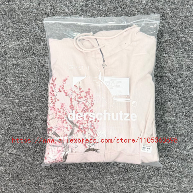 Streetwear Brands Logo - ใหม่มาแรง! เสื้อแจ็คเก็ต Derschutze สำหรับผู้ชายและผู้หญิง คุณภาพสูง ปักลายดอกไม้สีชมพู