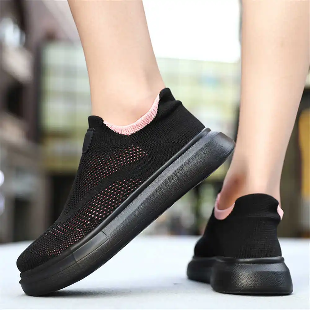 Streetwear Brand Store - ถุงน่องแพลตฟอร์มรองเท้าสีน้ำตาลสำหรับผู้หญิงรองเท้าผ้าใบออกแบบสเก็ตบอร์ดผู้หญิงเทนนิสสาว2-7ปียิมกีฬา