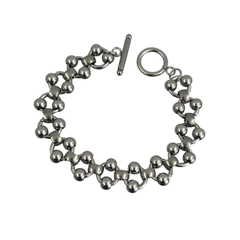 สร้อยข้อมือลูกปัดเหล็กกลวงสไตล - Streetwear Brand Jewelry บทวิจารณ์และราคา