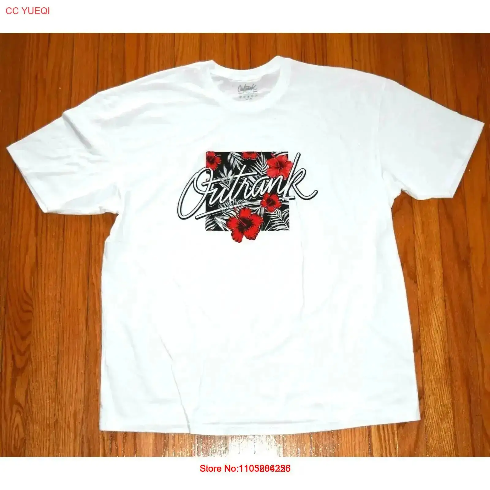 เสื้อยืดสีขาว OutRank Brand Mi - Streetwear Brand With Flowers บทวิจารณ์และราคา