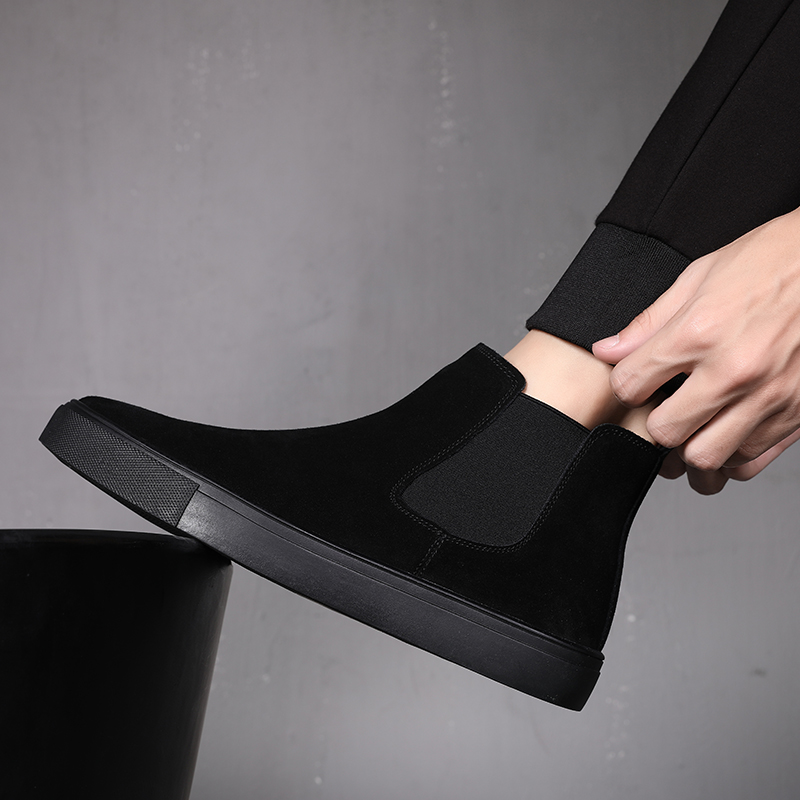รองเท้าบูทเชลซีลำลองผู้ชายแบรน - Streetwear Brand Shoes บทวิจารณ์และราคา