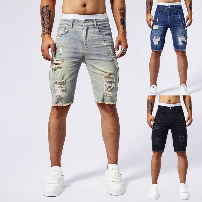 2025 ฤดูร้อนใหม่ผู้ชาย Ripped  - Streetwear Brands บทวิจารณ์และราคา