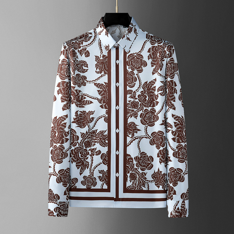 เสื้อเชิ้ตผู้ชายลายดอกไม้สไตล์ - Streetwear Brand With Flowers บทวิจารณ์และราคา