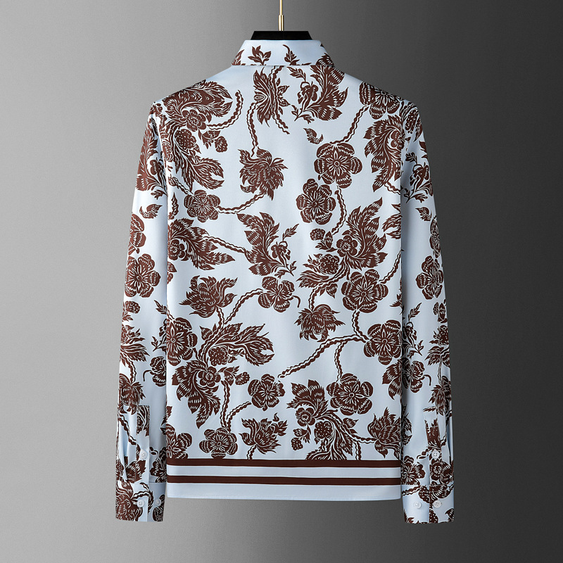 เสื้อเชิ้ตผู้ชายลายดอกไม้สไตล์ - Streetwear Brand With Flowers บทวิจารณ์และราคา