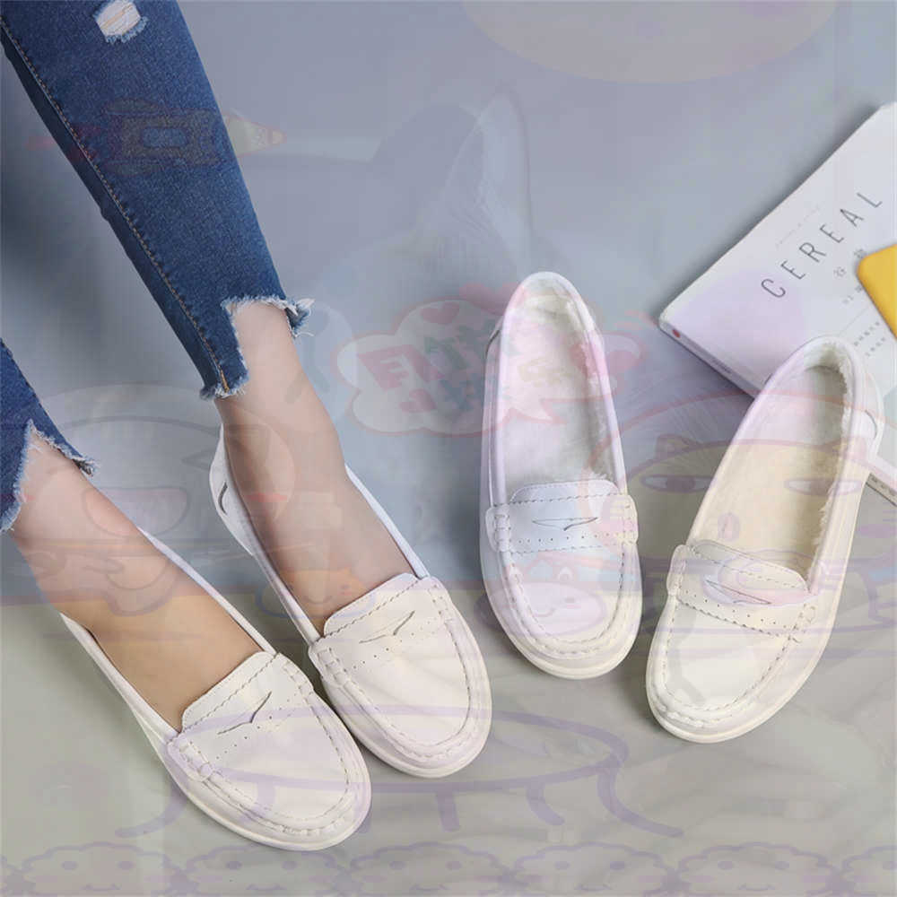 Soft SLIP-ON สตรีขนาดใหญ่รองเท - Streetwear Brand Store บทวิจารณ์และราคา