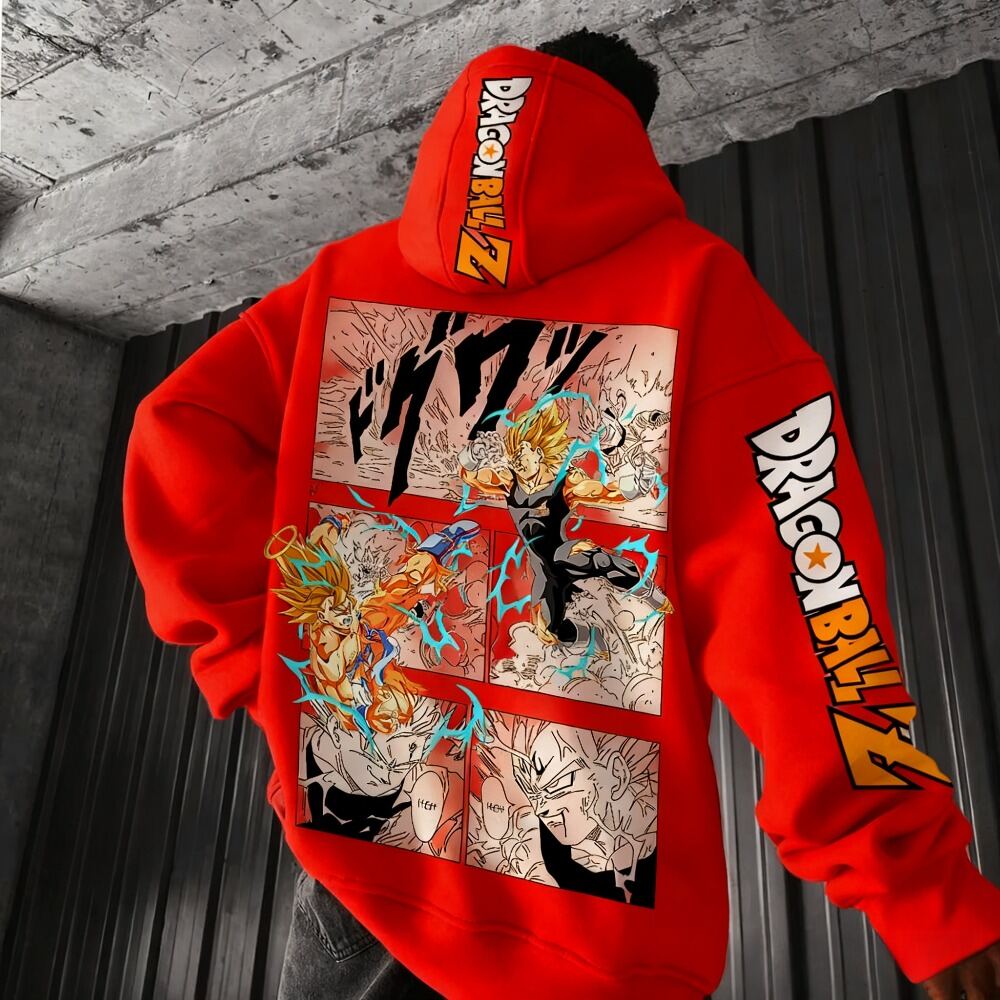 เสื้อฮู้ดพิมพ์ลายดราก้อนบอล คอ - Streetwear Brands บทวิจารณ์และราคา
