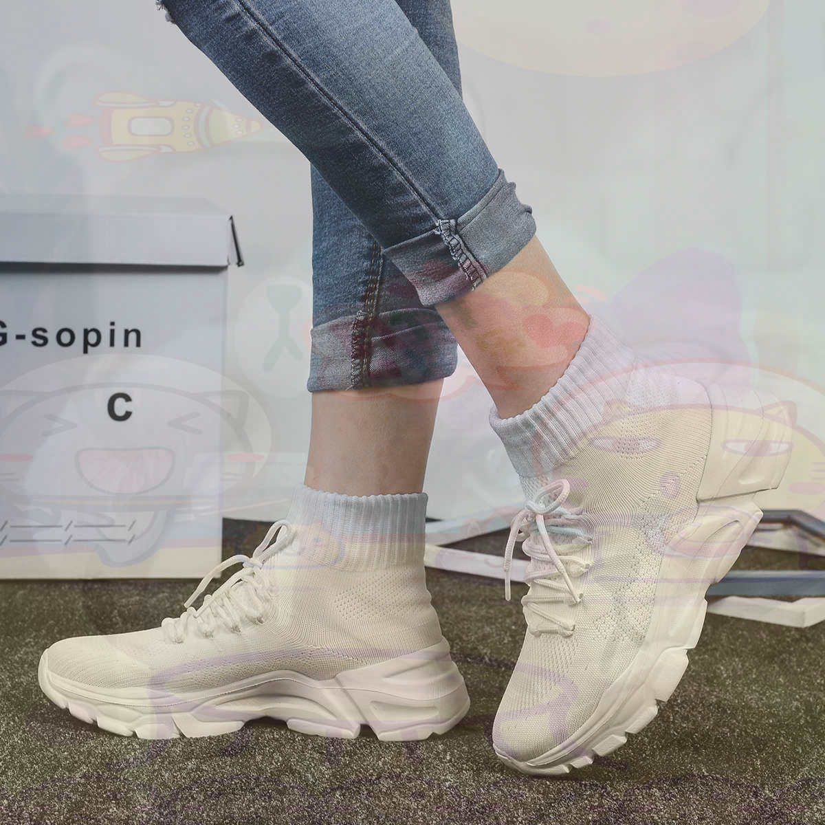 เพิ่มความสูงฤดูร้อนบาสเกตบอลบา - Streetwear Brand Store บทวิจารณ์และราคา